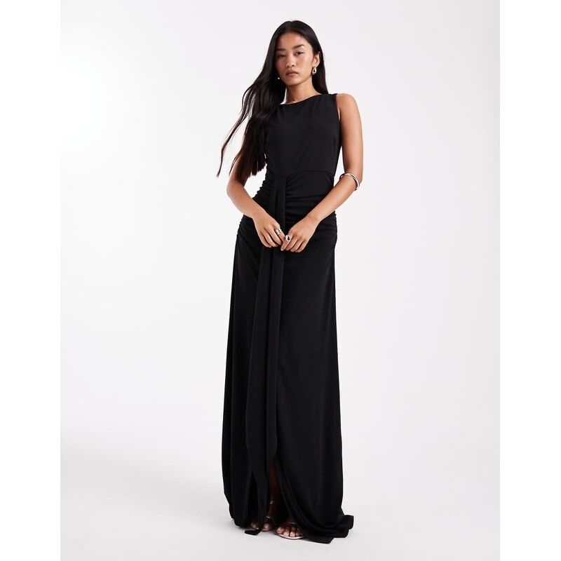Six Stories Bridesmaids stretch high neck sleeveless maxi dress