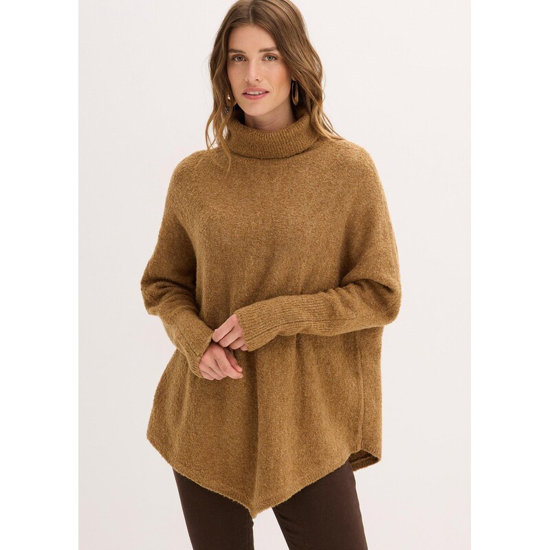 bonprix Oversized svetr hnědá Žena