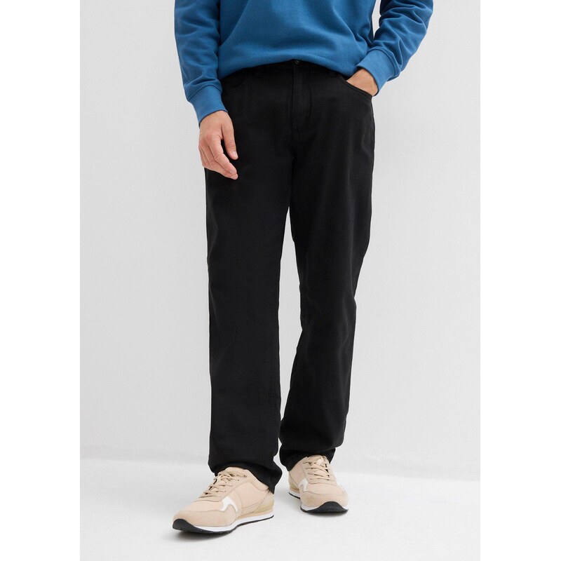 bonprix Termo kalhoty s pohodlným pasem, Relaxed Fit, Straight