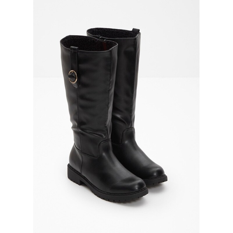 bonprix Kozačky se širokou holení černá Žena