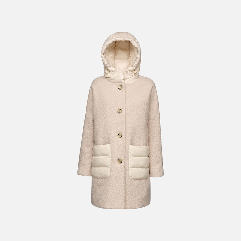 Krémová dámská bunda Geox Calithe - Dámské 109384380
