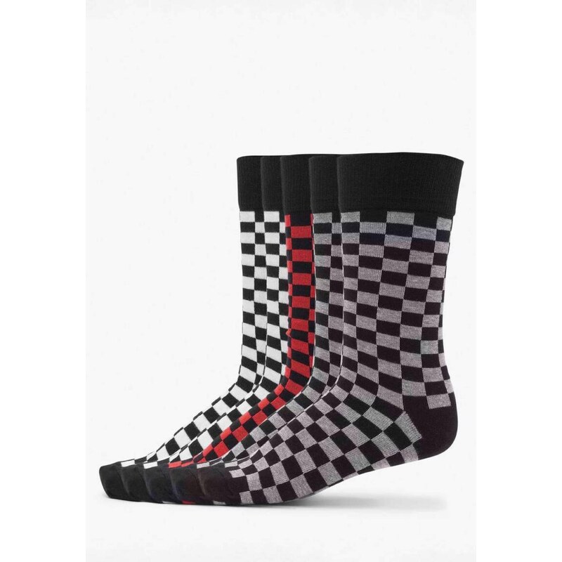 Urban Classics Ponožky šedá / červená / černá / bílá 109384496