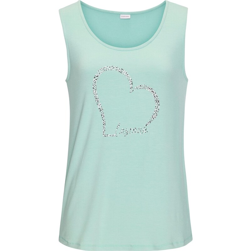 LASCANA Top mátová / černá / bílá 109384778