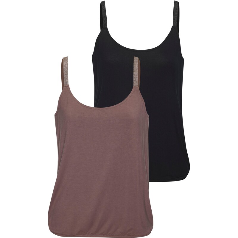 VIVANCE Top šedobéžová / černá 109384828