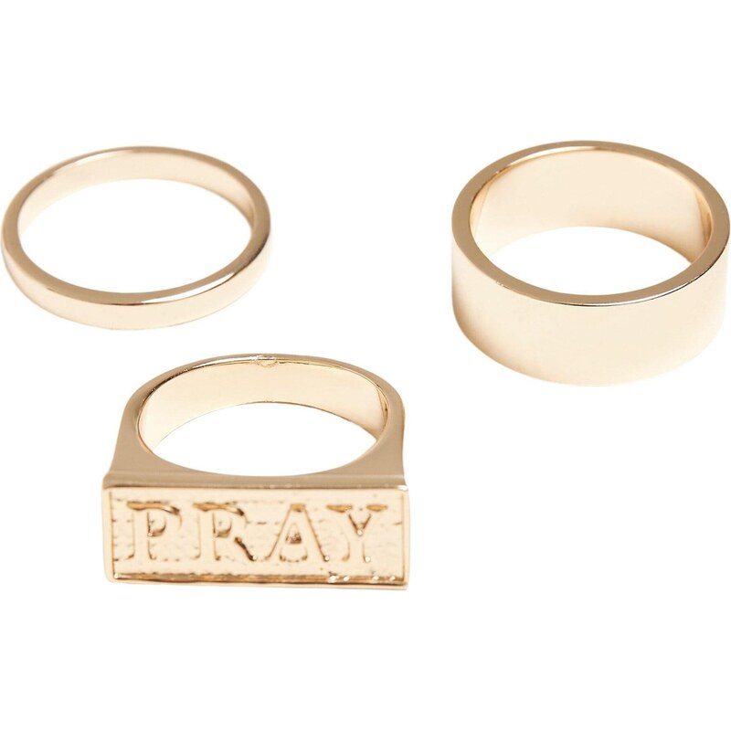 Mister Tee Prsten Pray zlatá