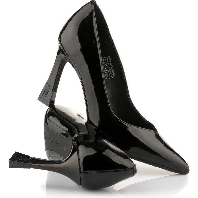 LODIČKY KARL LAGERFELD PREMIERE 90 GLOSS PUMP