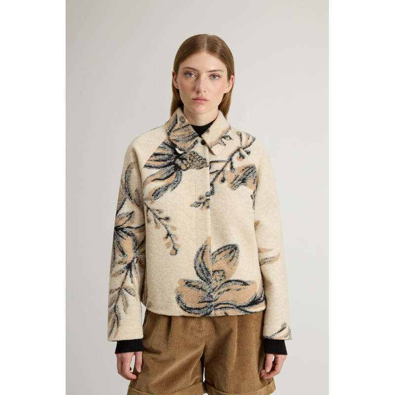 KOŠILE WOOLRICH JACQUARD WOOL OVERSHIRT 109386011