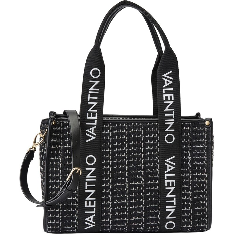 VALENTINO Nákupní taška Candle černá / bílá / bílý melír 109385368