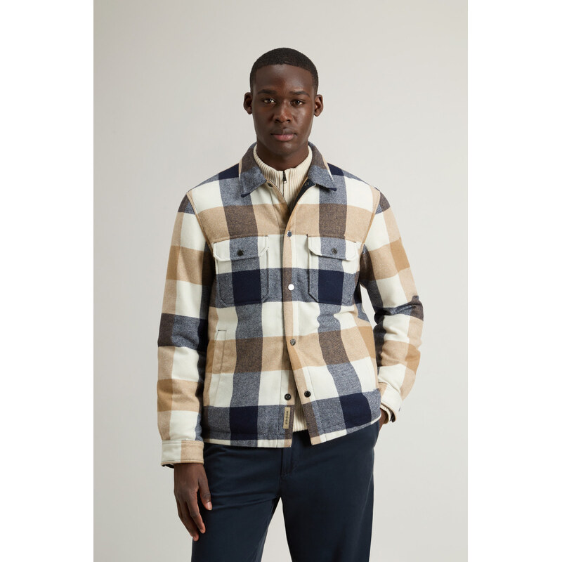 BUNDA WOOLRICH WOOL CHECK ALASKAN SHIRT JACKET