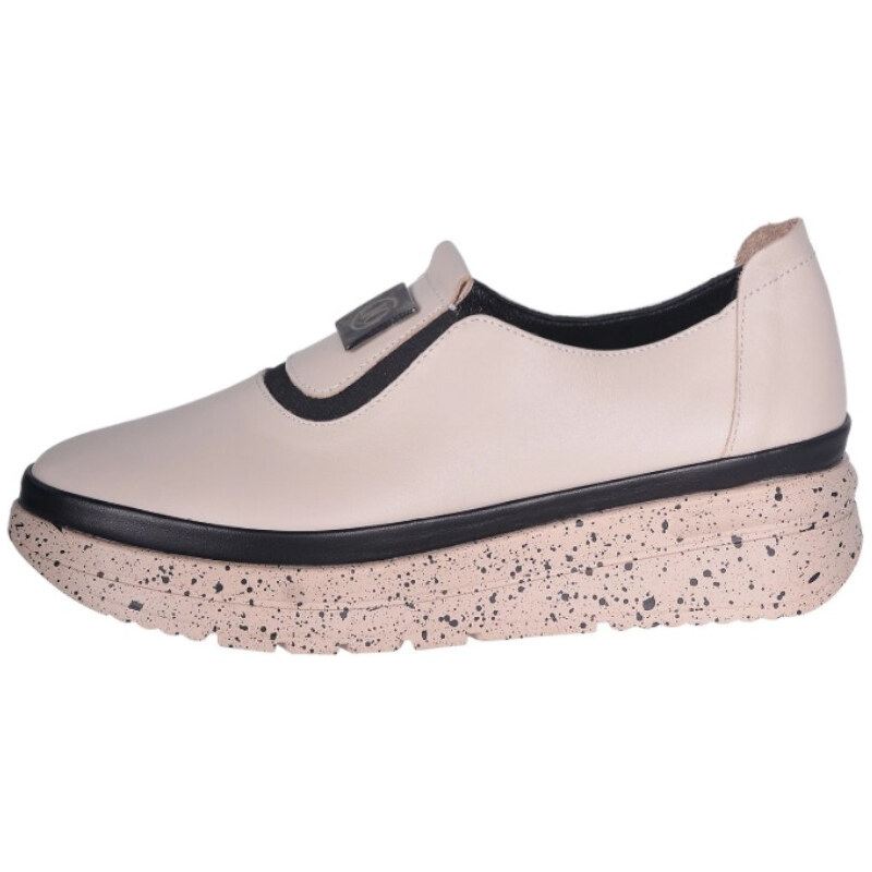 Dámské kožené polobotky Olivia G197 602 béžová 109386080