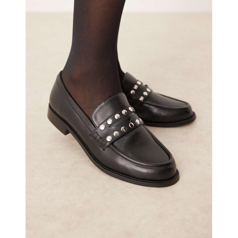 RAID Ferney studded loafers in black