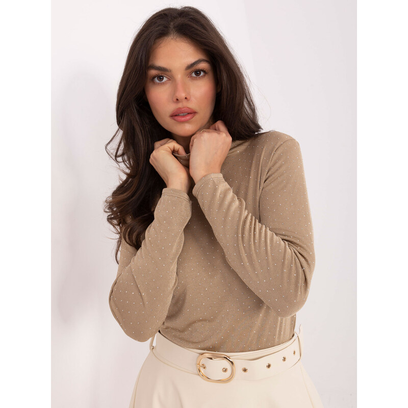 RUE PARIS Blouse-IT-BZ-15368-1.04-dark beige