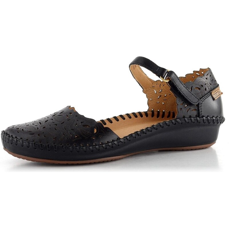 Pikolinos prořezávané baleríny s páskem Vallarta Black 655-0906 109402135