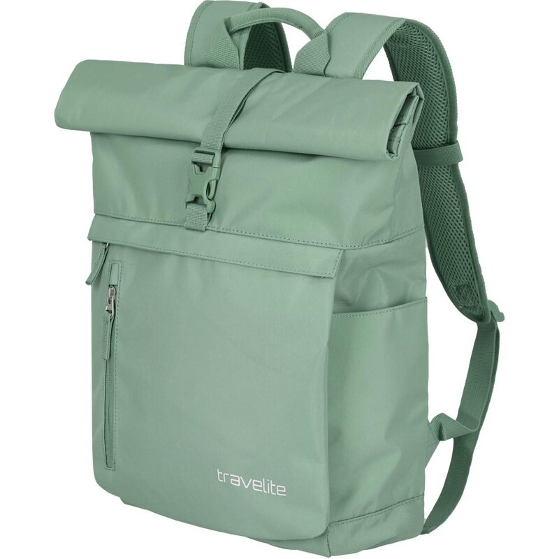 Roll-top batoh Travelite Basics Roll-up Backpack Light green