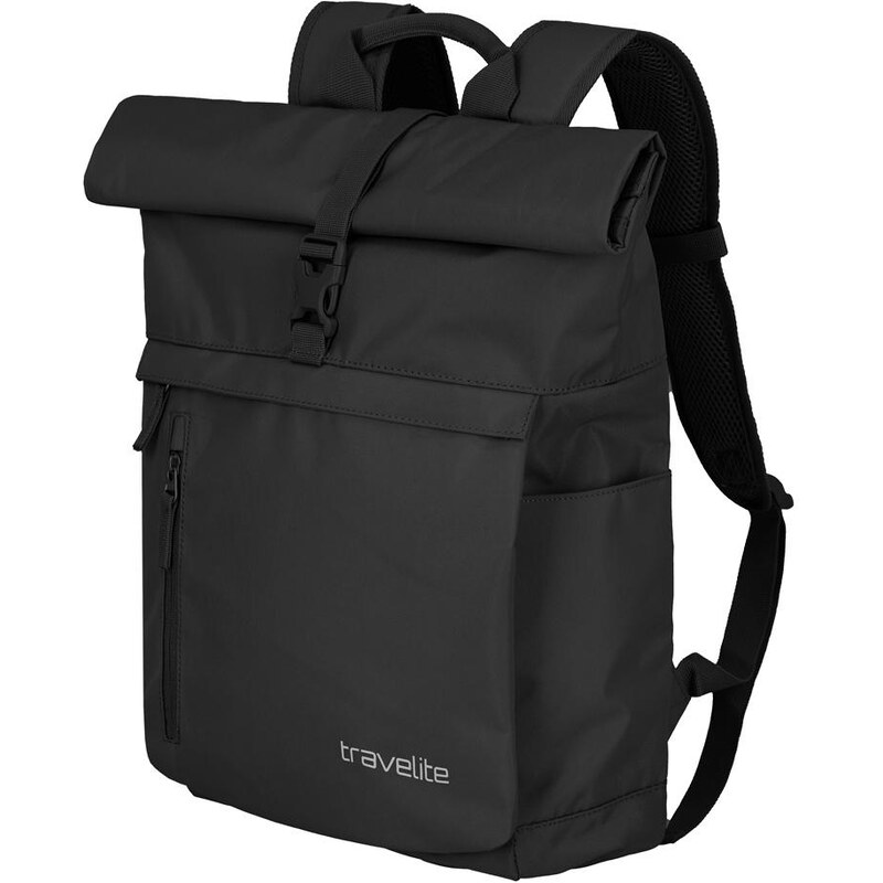 Roll-top batoh Travelite Basics Roll-up Backpack Black