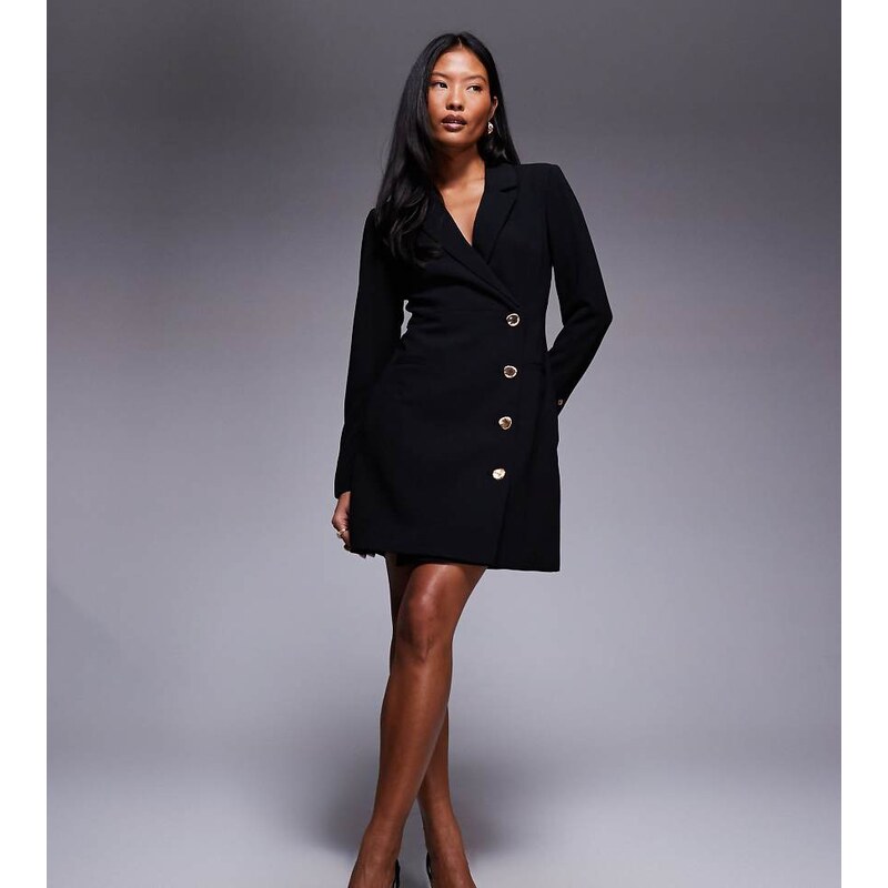Forever New Petite blazer mini dress in black 109404817