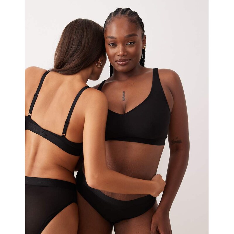 Lemonade Dolls Fuller Bust So Soft mesh bralette in black 109404999