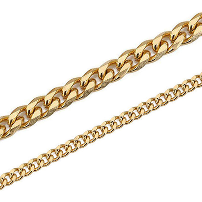 Impress Jewelry Řetízek z chirurgické oceli Smooth Facet 3-5 mm Zlatý 115028320