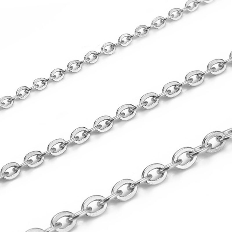 Impress Jewelry Řetízek z chirurgické oceli Reno 2 mm - 4mm Stříbrný 115028361