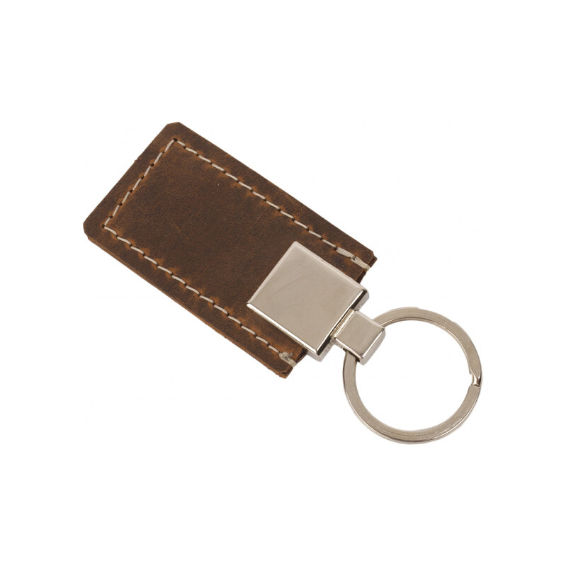 Dariya bags Hnědý kožený přívěsek na klíče 109405378