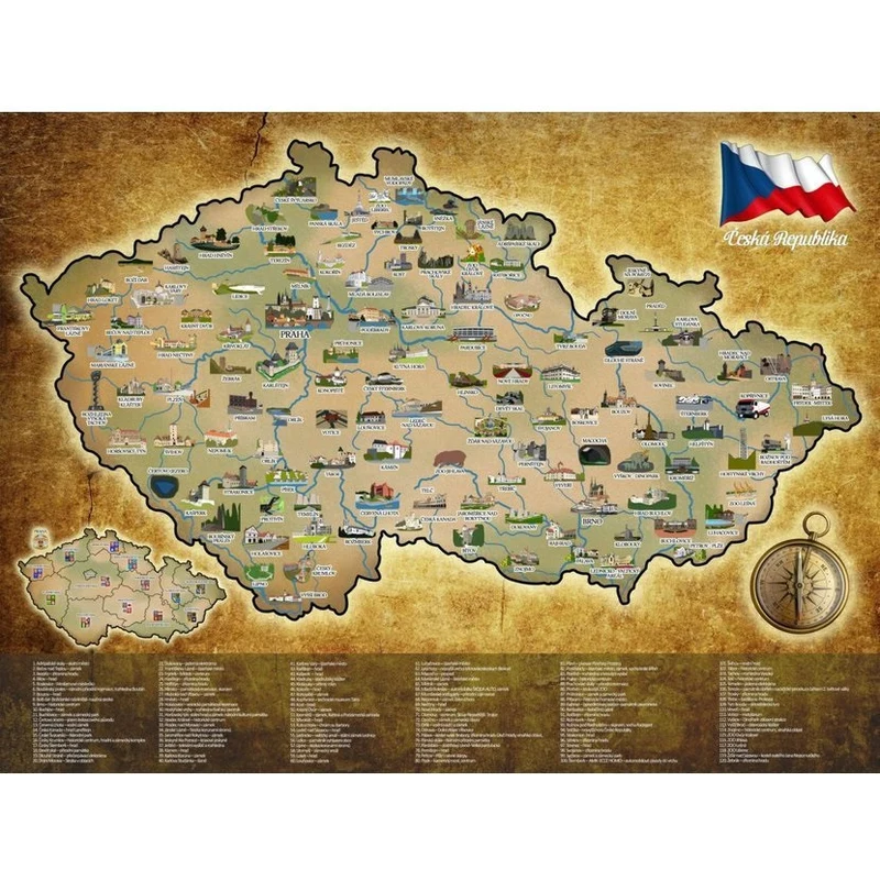Alum Stírací mapa České republiky - GLAMI.cz