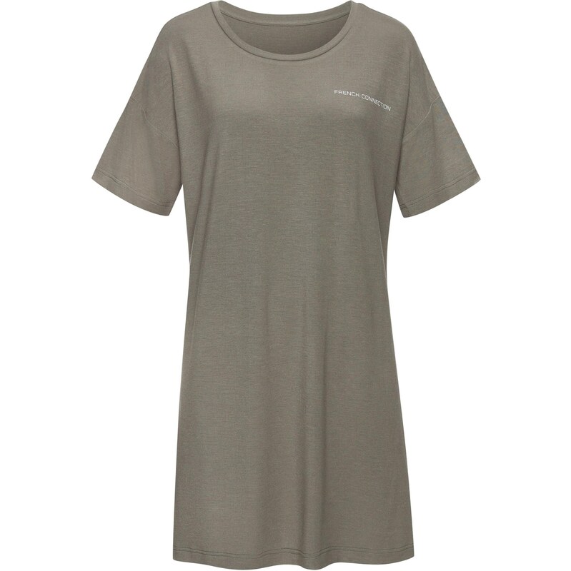 FRENCH CONNECTION Noční košilka khaki / bílá 109411239