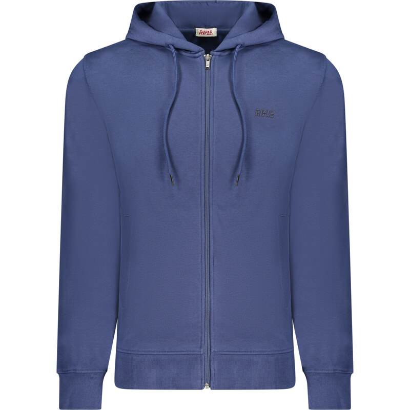 RIFLE MENS BLUE ZIP-UP SWEATSHIRT