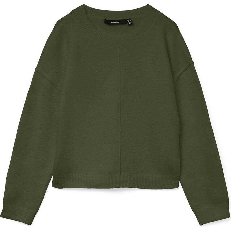 VERO MODA Svetr 'VMBESTI' tmavě zelená