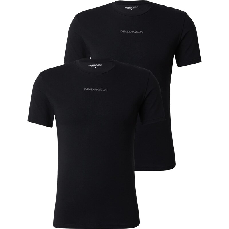 Emporio Armani Tričko šedá / černá
