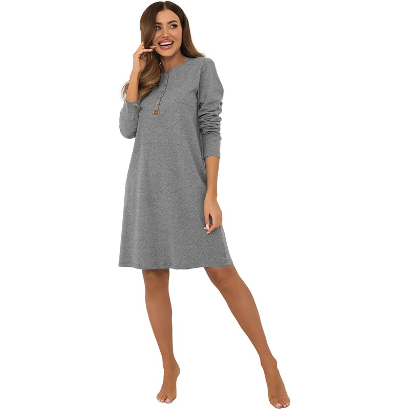 Dámská noční košile ITALIAN FASHION GORDO dl.ruk. melanž