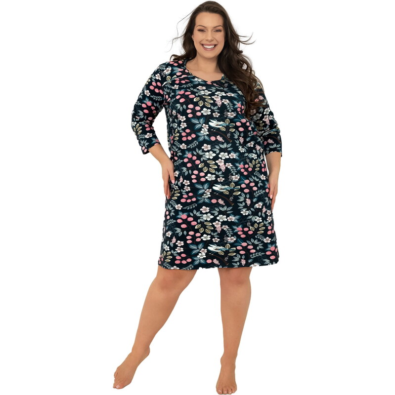 Dámská noční košile ITALIAN FASHION LUCJA 3/4 print