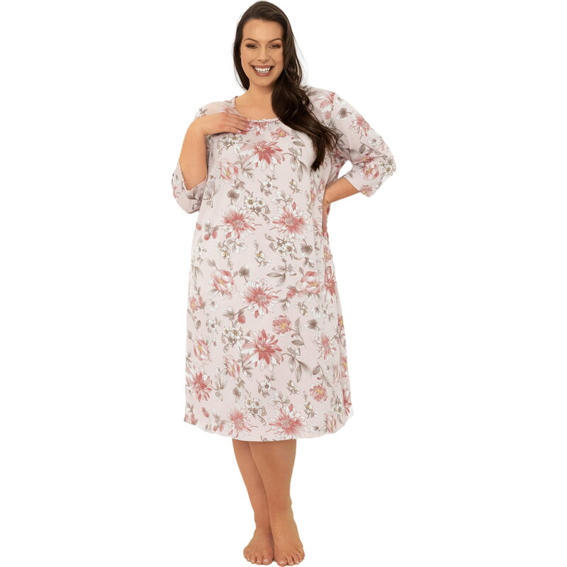 Dámská noční košile ITALIAN FASHION BETULA 3/4 print 109418501