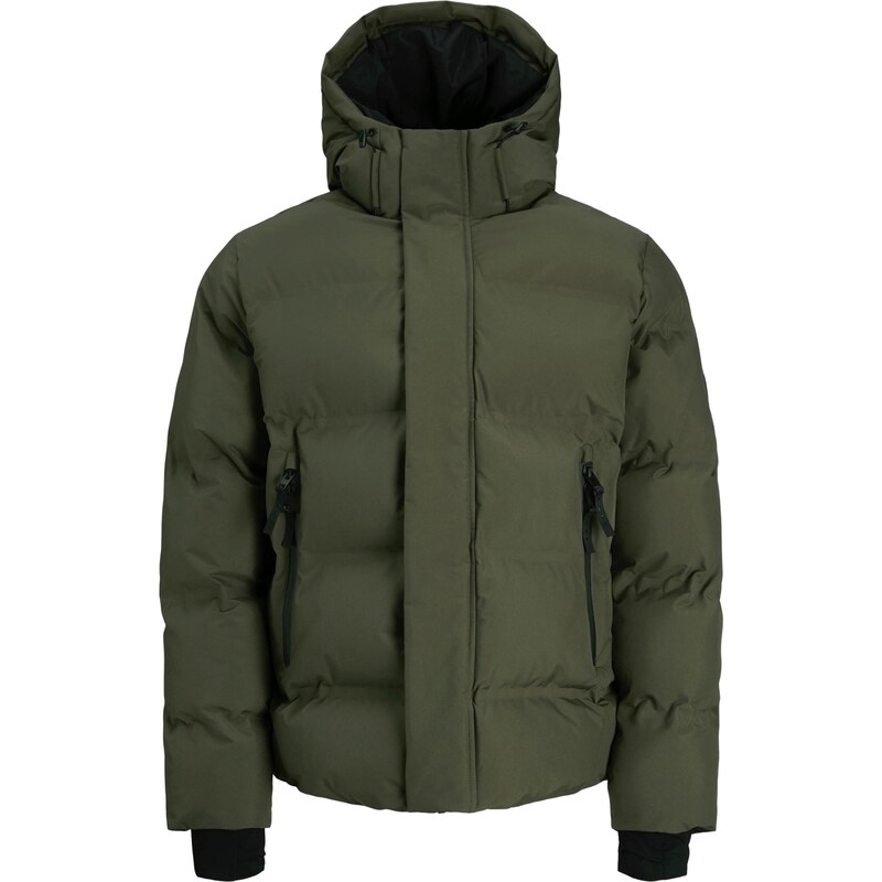 JACK & JONES Zimní bunda JCOFusion tmavě zelená