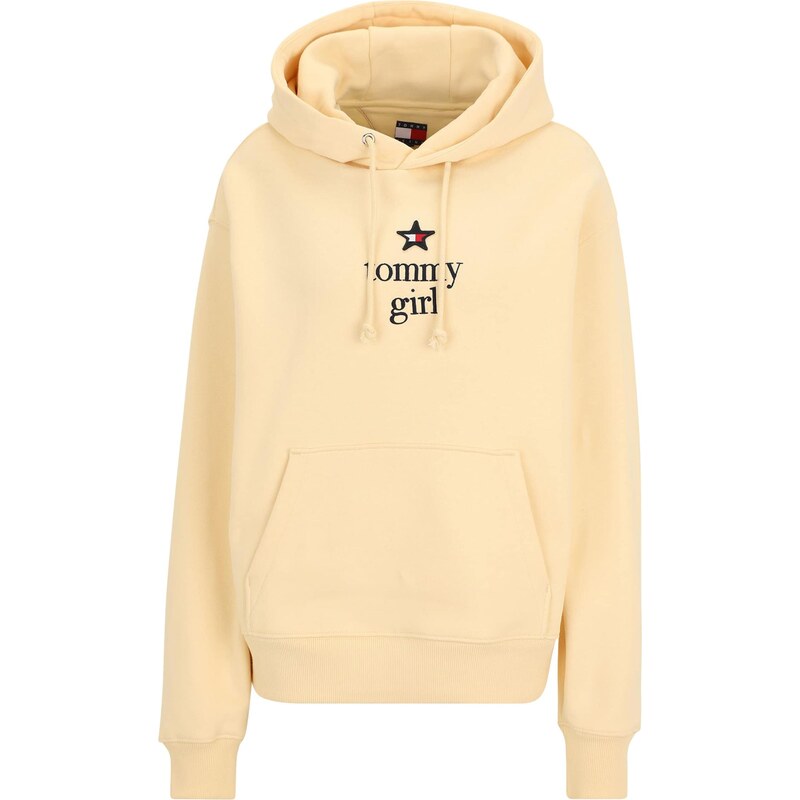 Tommy Jeans Mikina písková / černá