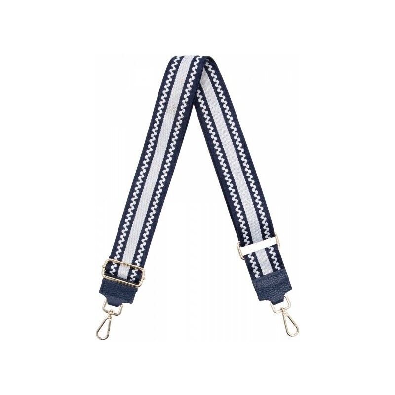 Hernan Módní pásek na tašku Stripes Mix P0010 Modro/bílý 114499314