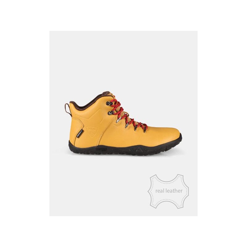 Unisex vysoká outdoorová barefoot obuv Kilpi BARE LEATHER HIGH-U