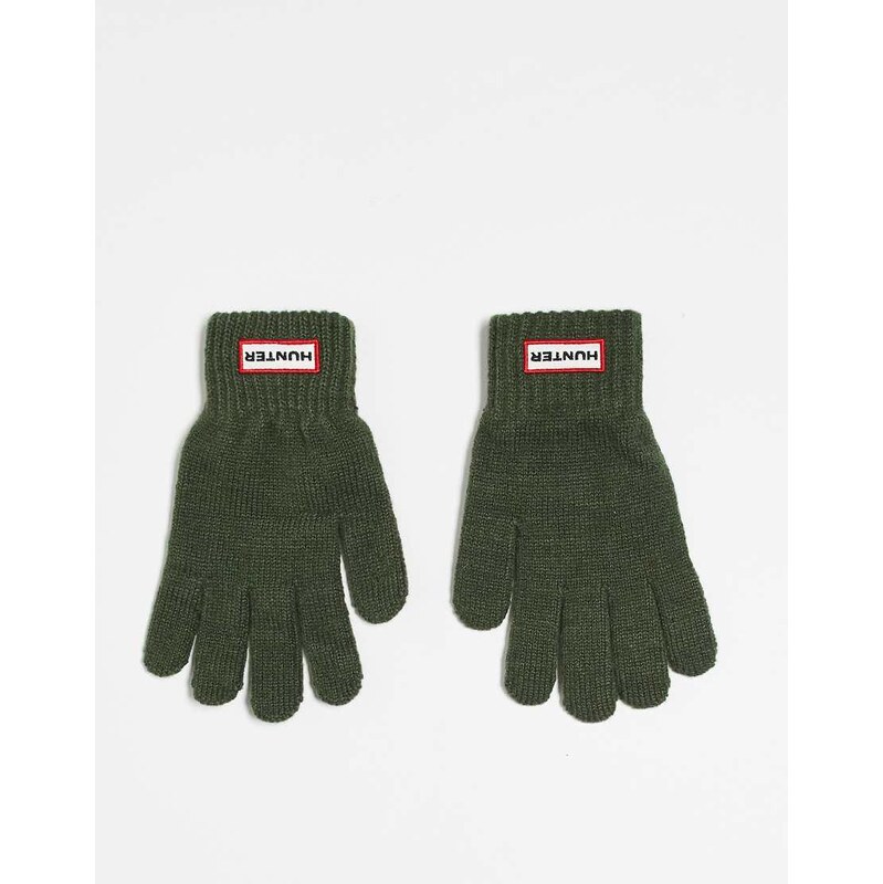 Hunter Unisex single set gloves in khaki-Green