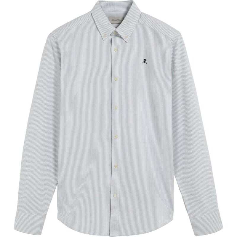 Scalpers Košile New Oxford khaki / bílá
