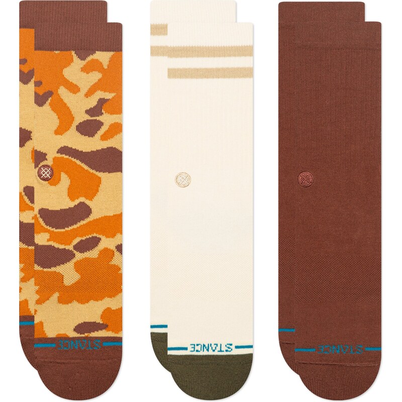 Stance Ponožky Camo béžová / hnědá / koňaková 109427699