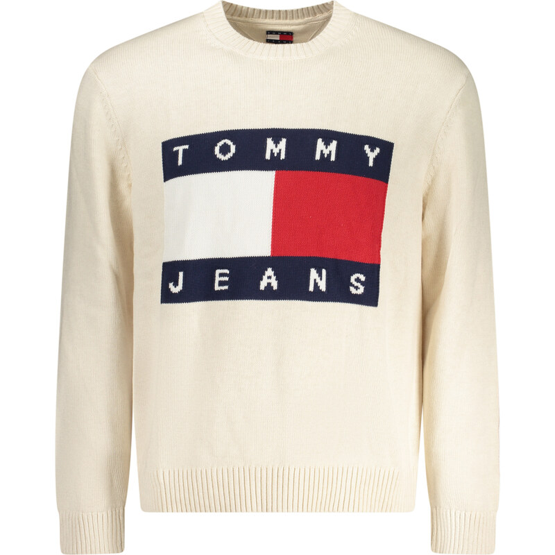 TOMMY HILFIGER MENS BEIGE SWEATER