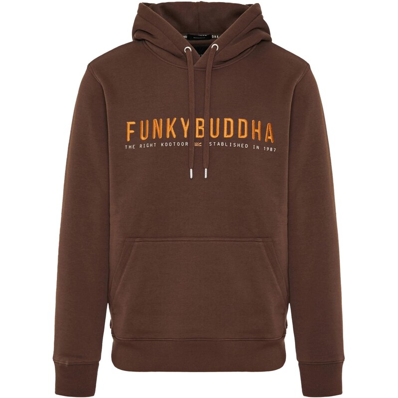 Funky Buddha Svetr tmavě hnědá