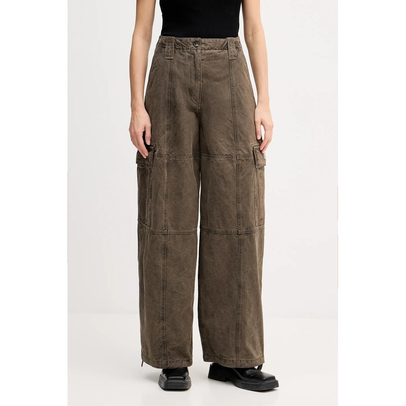Bavlněné kalhoty Kenzo Dyed Canvas Cargo Pants 109213053