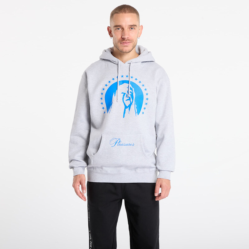 Mikina PLEASURES Critic Hoodie Heather Grey S