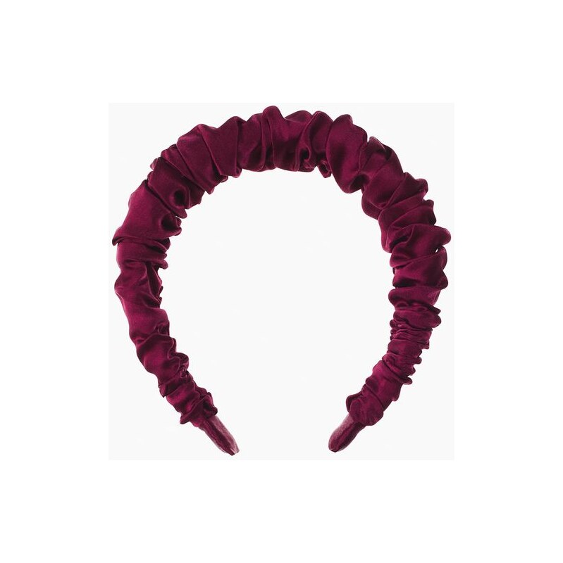H&M - Řasená kosmetická čelenka - červená 109429425