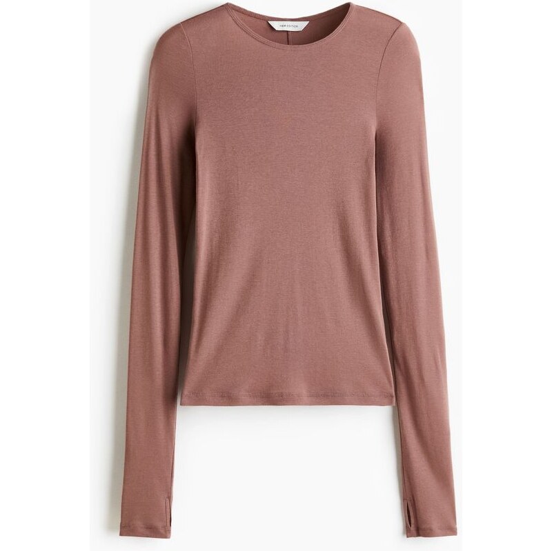 H&M - Top z bavlny pima - růžová 109429622
