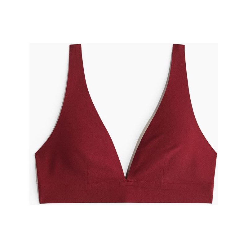 H&M - Měkká podprsenka z mikrovlákna - červená 109429667