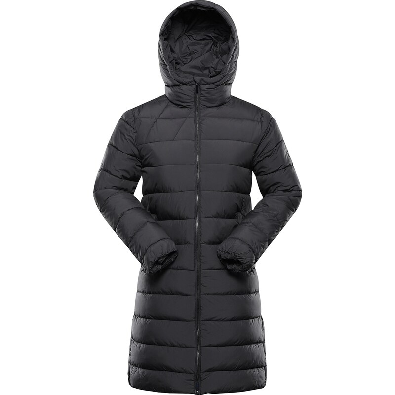 Dámský zimní ultralehký kabát hi-therm ALPINE PRO DEFRA tmavě