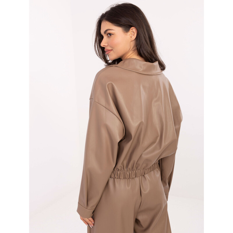 RUE PARIS Jacket-IT-KR-FL9707.34-dark beige