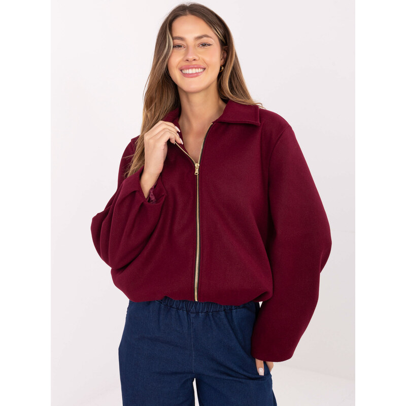 RUE PARIS Jacket-IT-KR-FL9725.08P-burgundy