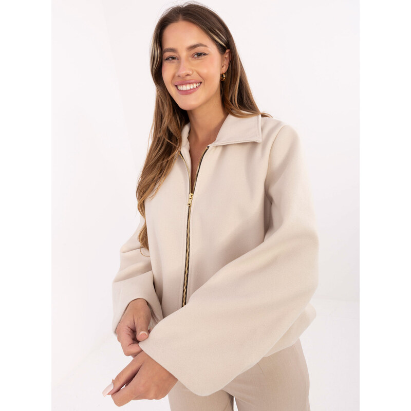 RUE PARIS Jacket-IT-KR-FL9725.08P-light beige